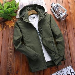 Men's Jackets 2022 Casual Coat Outdoor Jacket Autumn And Winter Plush Hooded Windproof
