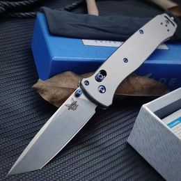 Wholesale Titanium Handle Benchmade 537 Axis Tactical Folding Knife Outdoor Camping Fishing and Hunting Safety Defense Pocket Knives EDC Tool