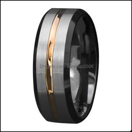Band Rings Mens Wedding Ring Stainless Steel Drop Delivery 2021 Jewelry Carshop2006 Dhcc9