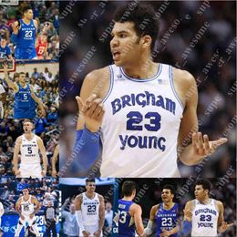 BYU Cougars Basketball Jersey Alex Barcello Te'Jon Lucas Spencer Johnson Fousseyni Traore Seneca Knight Caleb Lohner Gavin Baxter Trevin Kne