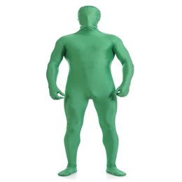 Mens Catsuit Costumes solid color Spandex Unitard Full Bodysuit Costume unisex jumpsuit Costumes Long Sleeve tights for kids adluts