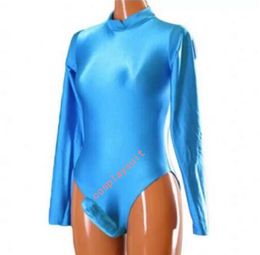 Sexy Adults Catsuit Costumes solid color Spandex Bodysuit One-Piece mens Leotard with Penis sheath For Events and Halloween Party