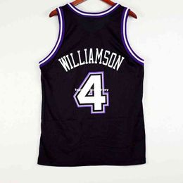 100% Stitched Corliss Williamson #4 Champion Sewn Jersey Mens Black Vest Size XS-6XL Stitched basketball Jerseys Ncaa
