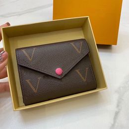 Designer Wallet Women Men Fashion Card Holder Stylish Full Print Wallets Man Classic Purses Woman Mini Handbag Purse Luxury Bags
