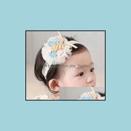 Hair Accessories Europe Baby Lace Flowers Hairband Head Bands Infant Toddler Headbands Girls Headwear Children Accessory Mxhom Mxhome Dhzrf