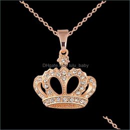 Pendant Necklaces Pretty Women Necklace Alloy Chain Girl Beautif Jewelry Gift Drop Delivery 2021 Pendants Lulubaby Dhmdf
