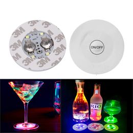 Other Event Party Supplies Bottle Stickers Coasters Lights Battery Powered LED Party Drink Cup Mat Christmas Vase New Year Halloween Decoration Light