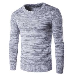 Men's Sweaters Men's Knitting Pullovers Sweater Casual Long Sleeve O-Neck Wool Slim Plus Size Grey Men 2XLMen's