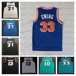 21 Garnett Retro Bird Basketball Jerseys 10 Bibby 34 Barkley 33 Hill12 Stockton 32 Karl Malone Jason Williams 33 Ewing Gary Payton 40 Kemp T