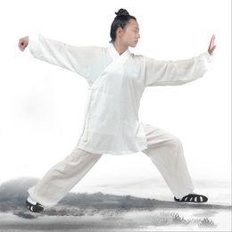 Ethnic Clothing High Quality Grade Unisex Wudang Linen Tai Chi Clothes Morning Exercise Men's And Women's Martial Arts CostumesEthnE