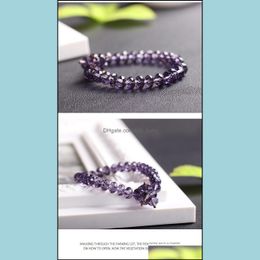 Charm Bracelets Pretty Chakra Bracelet Quartz Healing Beads Natural Stone Amethyst 7 Crystal Drop Delivery 2021 Jewellery Lulubaby Dhj64