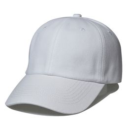 Soft Top High Quality Solid Color Baseball Cap Simple Casual Cotton Peaked Cap