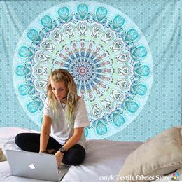 Mandala Sun And Moon Tapestry Art Wall Hanging Hippie Carpets Dorm Decor Blanket Home J220804