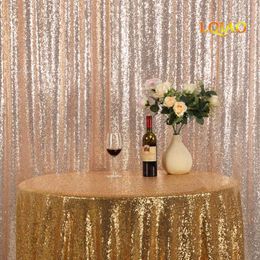 Curtain & Drapes 8x10ft Champagne Gold Sequin Backdrop Baby Shower/Dance Team Pography Background For Birthday Party Wedding DecorCurtain