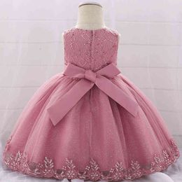 Year Birthday Dress Outfits Baby Girls Clothes Infant Party Dress Princess Baby Girl Floral Clothes Baby Christmas Gown