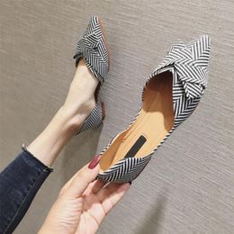 Fashion Flats for Women Shoes Spring Summer Boat Pointed toe Casual Slipon Elegant Ladies Footwear A1394 220819