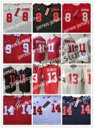 22 NCAA Ohio State Buckeyes Football Jersey 8 Trey Sermon 9 Binjimen Victor 11 Jaxon Smith-Njigba 13 Maurice Clarett 14 K.J. Hill