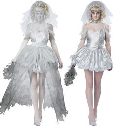 Stage Wear Halloween Mummified Corpse Bride Wedding Dress COSPLAY Female Vampire Costume Movie Perfermance Outfit Party