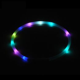 Dog Collars & Leashes Collar Led Light Flashing Night USB Charging Cat Luminous Pet CollarNeck Decoration Glowing In DarkDog