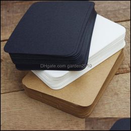 Закладка симпатичная черная белая крфта -бумага Memo Pads Pads Card Creative Stationery Office School Supplies for Kids Gift Dro Garden2010 DH1ML