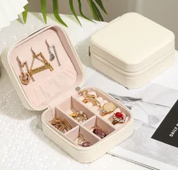 Fashion Classic Jewelry Storage Box Small Ring Earrings Jewelry Box Travel Portable Jewelry Boxs
