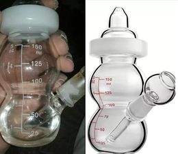 6.3inchs Beaker base Dab Rigs Glass Water Bongs Bubbler Hookahs Shisha Smoking Glass Pipe Chicha With 14mm bowl