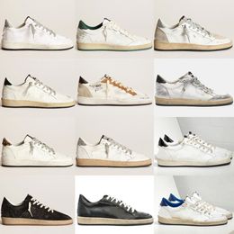 Moda Donna New Release Ball Star Sneakers Golden Leather Suede Glitter Leopard Casual Lace-Up Super Star Classic Do-old Dirty Tennis Men Shoes