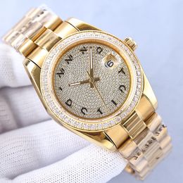 Diamond Watch Men Luxury Watch Automatic Mechanical Movement 42mm Diamond Bezel Stainless Steel Bracelet Sapphire Waterproof Designer Watches Mens Montre De Luxe