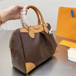 brown Dumplings Tote Bag Handbag Classic Letters Large Capacity Package Removable Shoulder Strap High Quality Zipper 2022