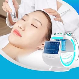Water peel dermabrasion rf ultrasound beauty salon equipment7 in 1 skin analyzer scrubber