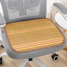 Cushion/Decorative Pillow Summer Bamboo Cool Stool Mats Not Sticky Smooth Dining Chairs Office Car Seat Cushions Protect The Chair Non-slip