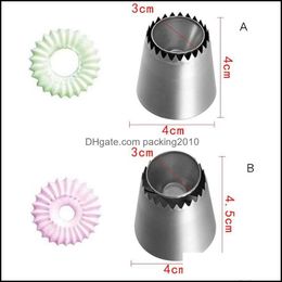 Baking Pastry Tools Utensils Pi Nozzle Icing Nozzles Mould Tool Stainless Steel Siery Drop Delivery 2021 Home Garden Kit Packing2010 Dhlrc