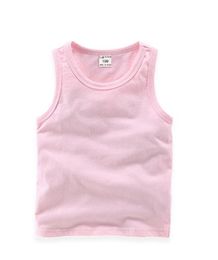 Candy Colour Girls Sleeveless Jerseys Baby & Kids Clothing Children's Boy Tops Beach Underwear Summer Children