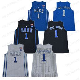 NCAA Mens Blue College 1 Zion Williamson Jerseys Basketball Red Jersey 12 Spartanburg Gryphons Day Stitched High School College Jersesy Good