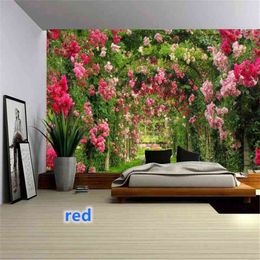 Natural Landscape Beautiful 3D Printing Carpet Bedroom Living Room Decoration Background Cloth Hippie Home Decor Mural J220804