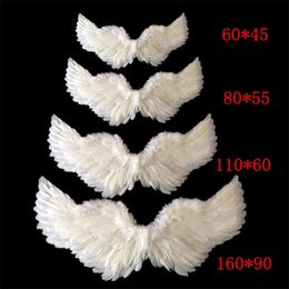 Women Child Girls Angel Feather Wing Halloween Props Dance Show Wedding Birthday Gift Bachelorette Party DIY Home Decoration 220819