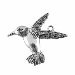 Charms 1pcs 68x61mm Bird Pendants For Jewellery Making Antique Silver Colour Large Big CharmCharms