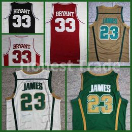 NCAA College St. Vincent Mary High School Irish 23 Basketball Jersey Lower Merion High School 33 White Black Stitched Good Quality Mesh Men