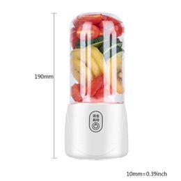 Juicers Protable Mini Juicer Cup Personal Travel Blender USB Rechargeable 300ml Fruit Mixing Machine Juice Making Drop