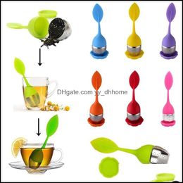 Other Home Garden Creative Sile Tea Infuser Kitchen Spice Philtre Bag Coffee Strainer Maker Teapot Teaware Accessories For Yydhhome Dhfpd