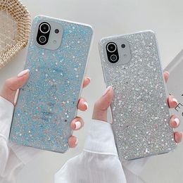 xiaomi redmi 9 a Australia - Bling Glitter Phone Cases For Xiaomi Mi 11 Lite POCO F3 X3 Pro Redmi Note 10 Pro 10S 9 9A 9C Soft Shockproof Clear Cover269Y