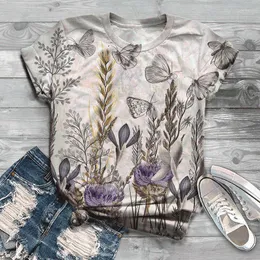 Women's T-Shirt 2022 Cool Fashion Men's And Butterfly Printing 3d Summer Short-sleeved Male S-6XL