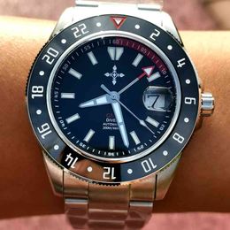 Brand Gmt Watch Automatic Mechanical Wristwatches Sports 200m Diver Watches Men 42mm Stainless Steel Luminous Sapphire Glass