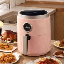 5L air fryer large capacity Oil-free Intelligent Automatic Electric potato chipper household multi-functional Oven no smoke Oil T220819