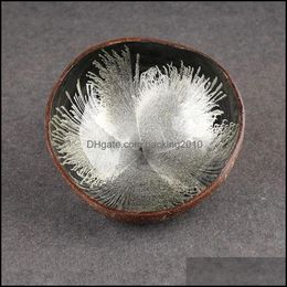 Bowls Natural Ink Coconut Shell Candies Container Keys Storage Bowl Home Decor Decorative Practical Drop Delivery 2021 Ga Packing2010 Dhzat