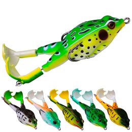 1PCS Double Propellers Frog Wobbler Soft Bait Jigging Fishing Lures 95mm13g Artificial Crankbait Minnow Topwater Fishing tackle