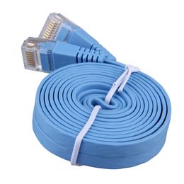 Hot CAT6 Flat Ethernet Cable RJ45 Lan Cable Networking Ethernet Patch Cord for Computer Router Laptop 0.5M/1M/2M/3M/5M/8M Length