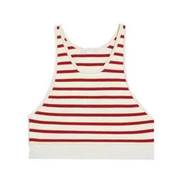 Y2k Tank Designer Tank Women's Sexy Fashion Luxury Tanks Summer Stripe Fashion Sexy Crop Top Slim Tops O-Neck Sleeveless Workout Vest Ladies Good Quality Tank 674