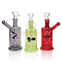 OB-1647 Special Model Smoking Oil Burner Pipes 6.1 Inches Hookah Mini Dab Rig Hand Bongs Fine Workmanship Glass Pipes