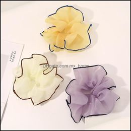 Hair Accessories Large Chiffon Haires Scrunchies Sweet Contrast Colour Elastic Bands Woman Girls Mxhome Drop Delivery 2021 Baby Mxhome Dhxcq